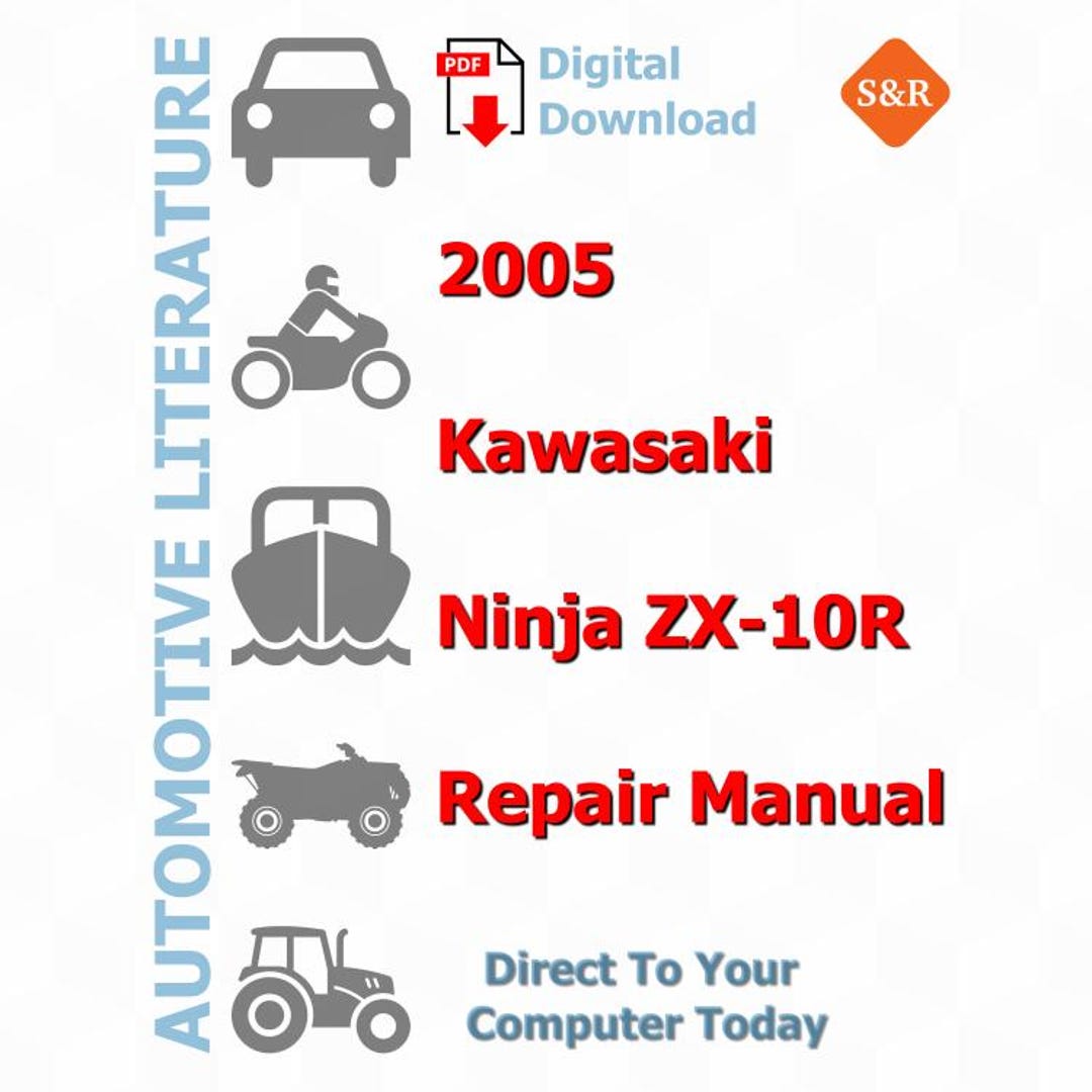 2005 Kawasaki Ninja ZX-10R Repair Manual - Etsy