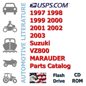 1997 1998 1999 2000 2001 2002 2003 Suzuki VZ800 MARAUDER Parts Catalog