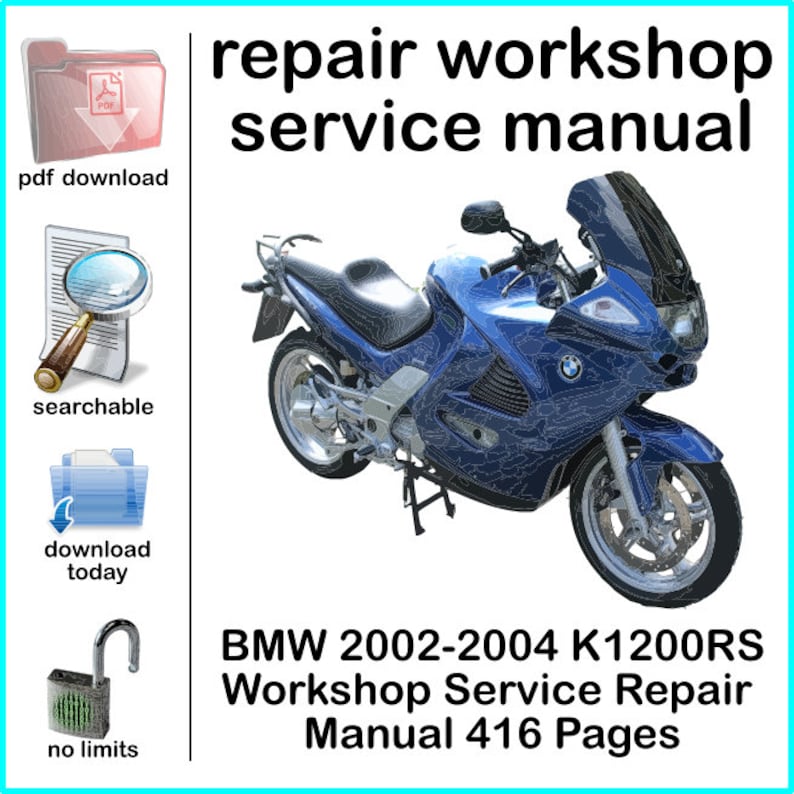BMW Motorrad K1200RS Service Repair Manual 2002, 2003, 2004 416 Pages
