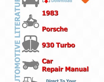 Porsche 930 Turbo 1983 Service Manual Repair, Workshop Factory Manual, DIY Guide Maintenance, Instant Download PDF - English Language