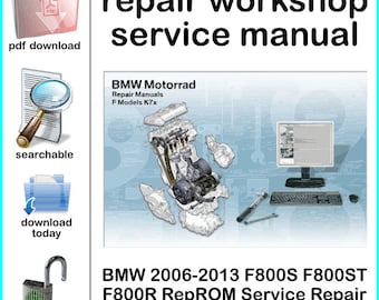 BMW 2006-2013 F800S F800ST F800R RepROM Service Repair Manual DVD Multilingual