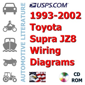 1993 1994 1995 1996 1997 1998 1999 2000 2001 2002 Toyota Supra JZ8 Complete Wiring Diagrams Shop Manual