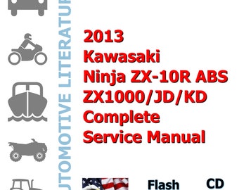 2013 Kawasaki Ninja ZX-10R Abs ZX1000/JD/KD Complete Service