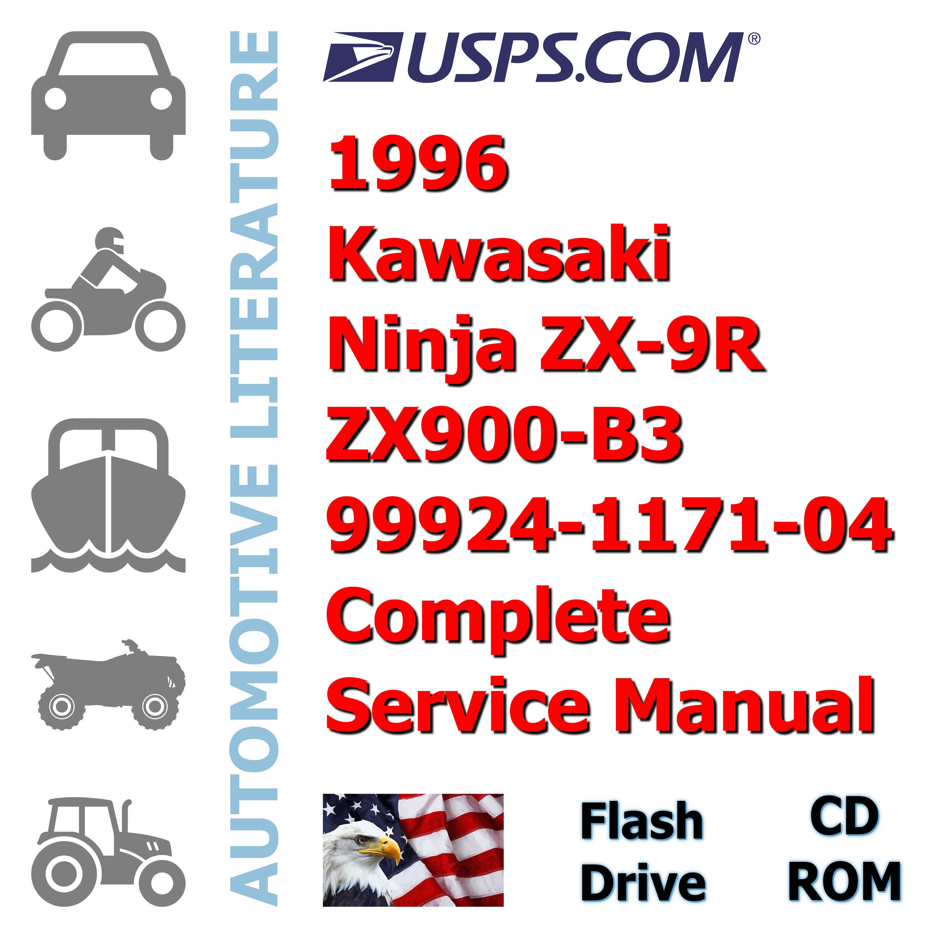 1996 Kawasaki Ninja ZX-9R ZX900-B3 99924-1171-04 Complete