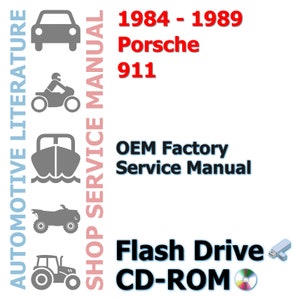 1984-1989 Porsche 911 Complete Workshop Repair Service Shop Manual
