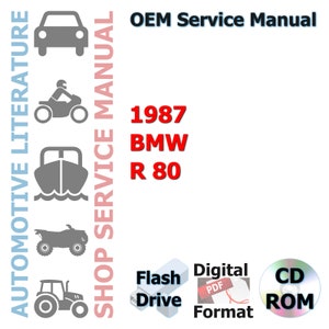 1987 BMW R 80 Complete Service Manual