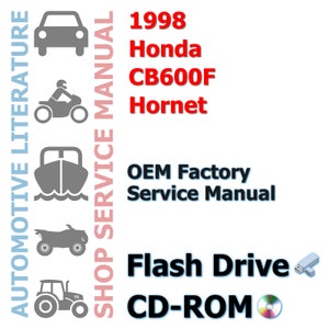1998 Honda CB600F Hornet Service Manual 374 Pages