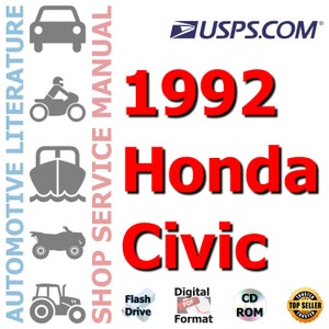 Kompletny podręcznik warsztatowy do naprawy i serwisu Hondy Civic z 1992 r.