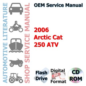 Complete onderhoudshandleiding Arctic Cat 250 ATV 2006