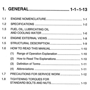 Komatsu Diesel Engine 4D98, 4D106, S4D106 Series Repair Manual