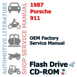 1987 Porsche 911 Complete Workshop Repair Service Shop Manual