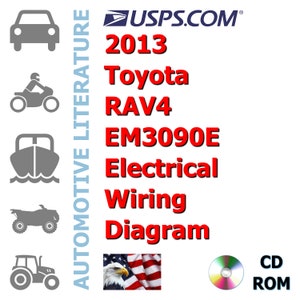 2013 Toyota RAV4 EM3090E Complete Electrical Wiring Diagram Shop Manual
