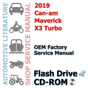2019 Canam Maverick X3 Turbo (No RC XMR MAX) Complete Workshop Repair Service Shop Manual
