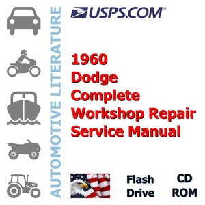 1960 Dodge Complete Workshop Repair Service Shop Manual