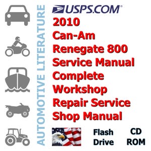 2010 Can-Am Renegate 800 Service Handbuch Komplett Werkstatt Reparatur Service Werkstatt Handbuch