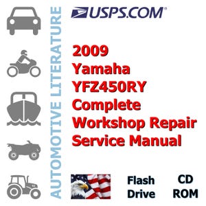 2009 Yamaha YFZ450RY Complete Workshop Repair Service Manual