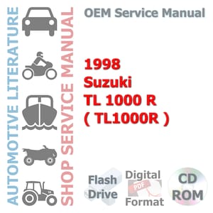 1998 Suzuki TL 1000 R ( TL1000R ) Factory Complete Workshop Repair Service Shop Manual
