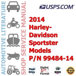 2014 Harley-Davidson Sportster Models P/N 99484-14 Factory Complete Workshop Repair Service Shop Manual