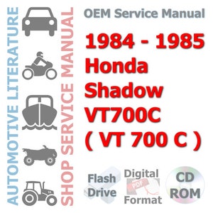 1984-1985 Honda Shadow VT700C ( VT 700 C ) Complete Repair Service Manual