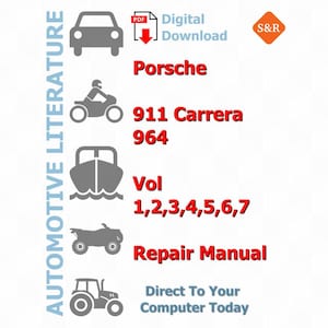 Porsche 911 Carrera 964 Vol 1,2,3,4,5,6,7 Repair Manual