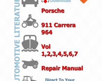 Porsche 911 1989-1994 7Service Manual Repair, Workshop Factory Manual, DIY Guide Maintenance, Instant Download PDF - English Language