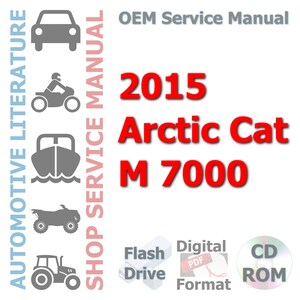Manual completo de taller y reparación del Arctic Cat M 7000 2015