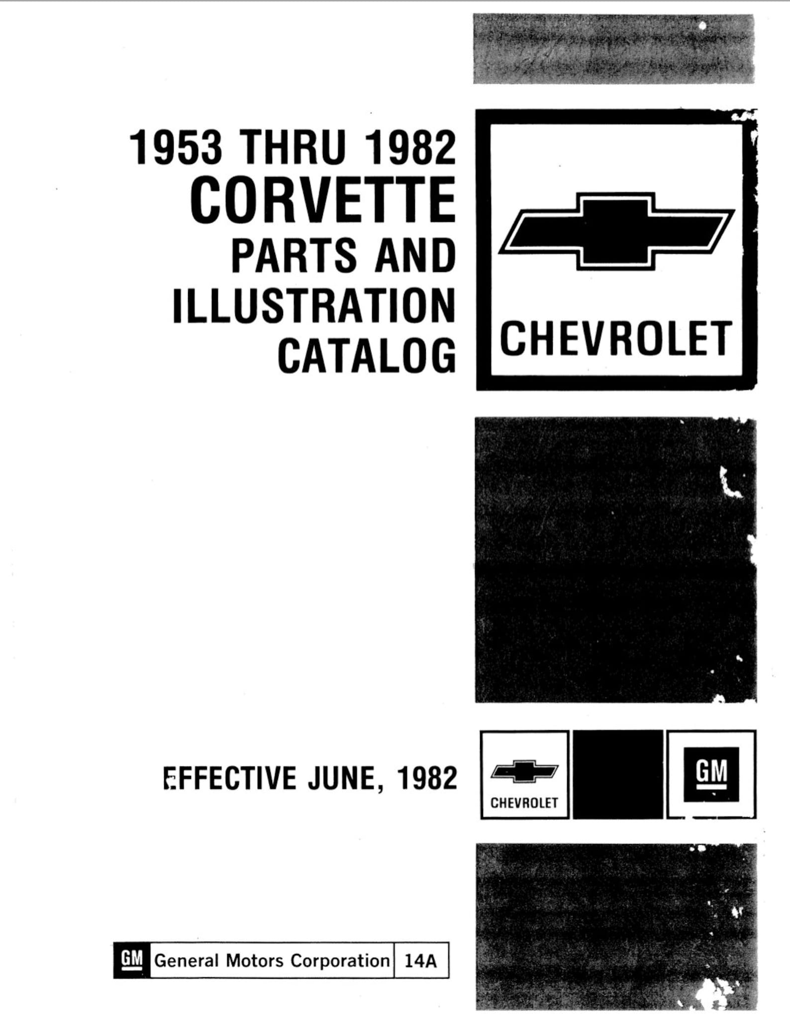 1953 1982 Corvette Parts and Illustration Catalog Etsy