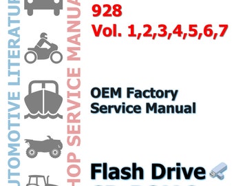 Porsche 928 Vol. 1,2,3,4,5,6,7 Complete Workshop Repair Service Shop Manual