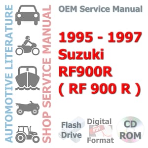 1995-1997 Suzuki RF900R ( RF 900 R ) Complete Service Manual