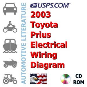 2003 Toyota Prius Complete Electrical Wiring Diagram Shop Manual
