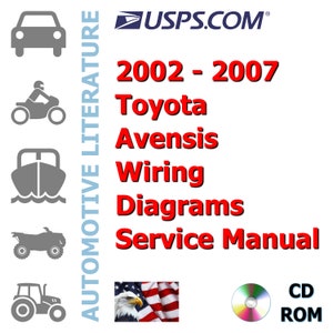2002 - 2007 Toyota Avensis Wiring Diagrams Complete Service Manual