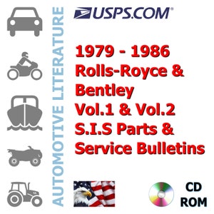 1979-1986 Rolls-Royce / Bentley Vol.1 / Vol.2 S.I.S Parts & Service Bulletins