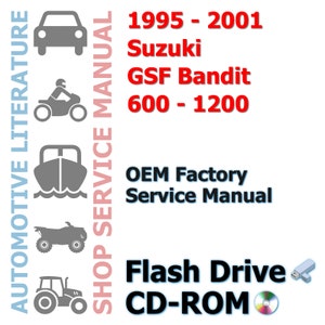 1995 1996 1997 1998 1999 2000 2001 Suzuki GSF Bandit 600-1200 Complete Workshop Repair Service Shop Manual