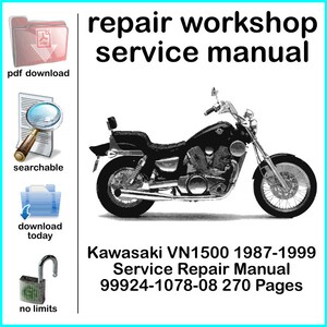 Onderhoudshandleiding Kawasaki VN1500 1987-1999 99924-1078-08 270 pagina's