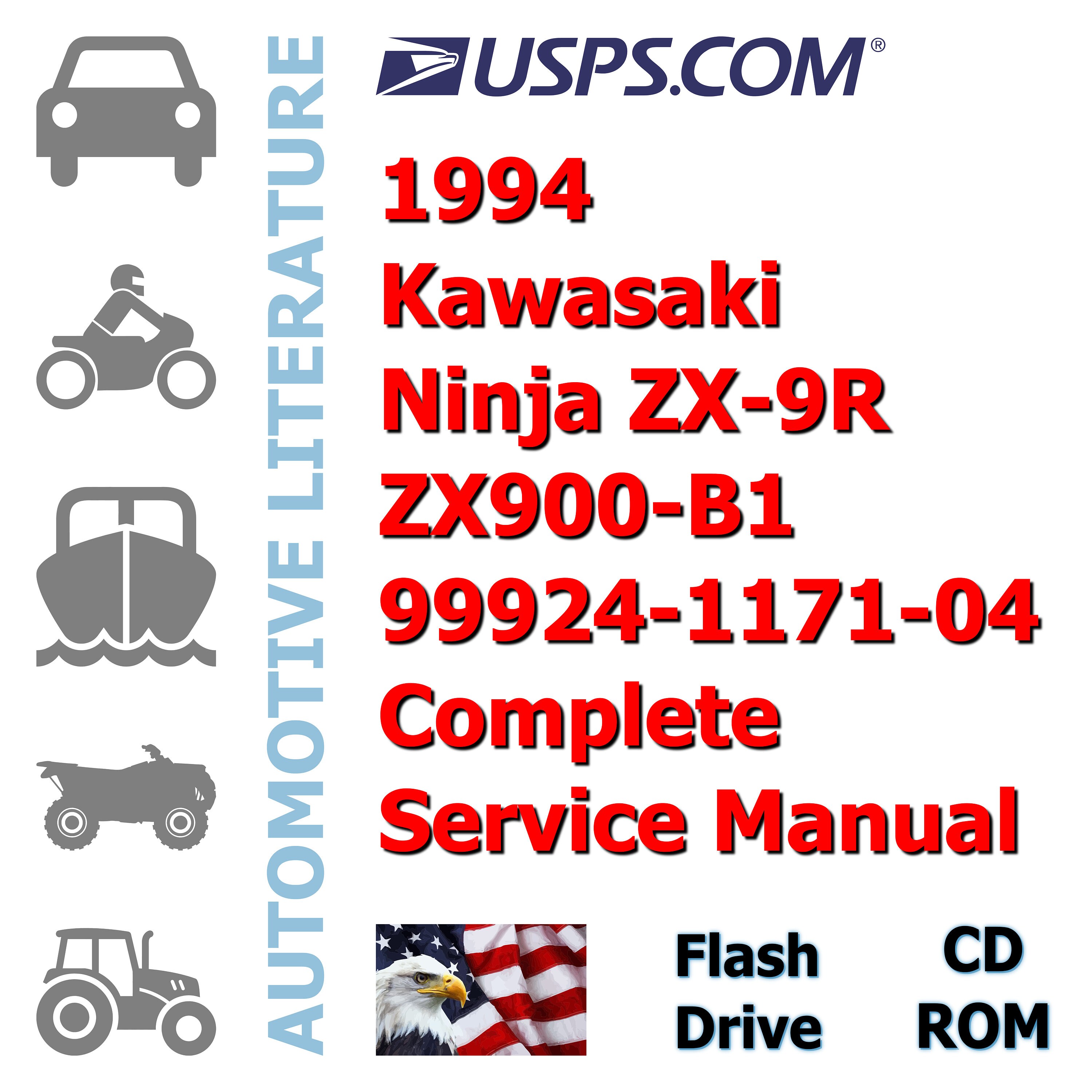 1994 Kawasaki Ninja ZX-9R ZX900-B1 99924-1171-04 Complete