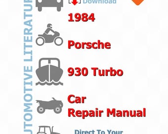 Porsche 930 Turbo 1984 Service Manual Repair, Workshop Factory Manual, DIY Guide Maintenance, Instant Download PDF - English Language