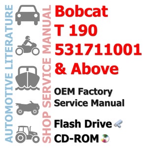 Bobcat T 190 Operations Maintenance Manual sn 531711001 & Above 147 Pages