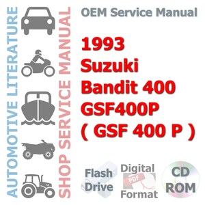 1993 Suzuki Bandit 400 GSF400P ( GSF 400 P ) Complete Service Manual