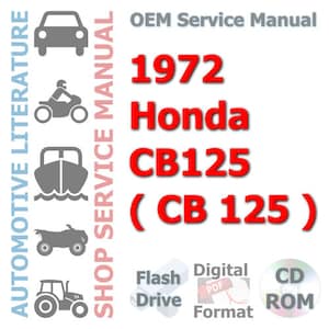 1972 Honda CB125 ( CB 125 ) Complete Service Manual