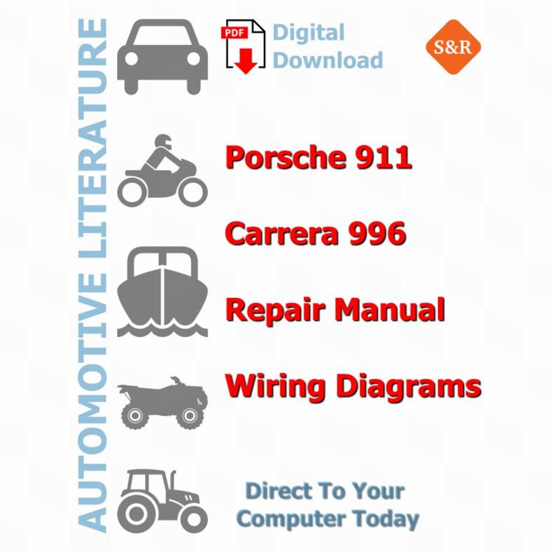 Porsche 911 Carrera 996 Service Manual Repair, Workshop Factory Manual ...