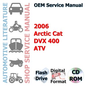Complete onderhoudshandleiding Arctic Cat DVX 400 ATV 2006
