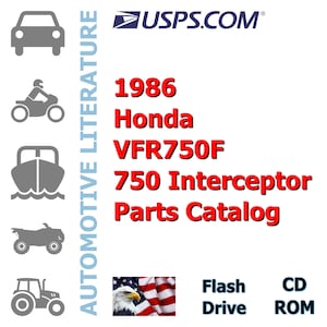 1986 Honda VFR750F 750 Interceptor Parts Catalog