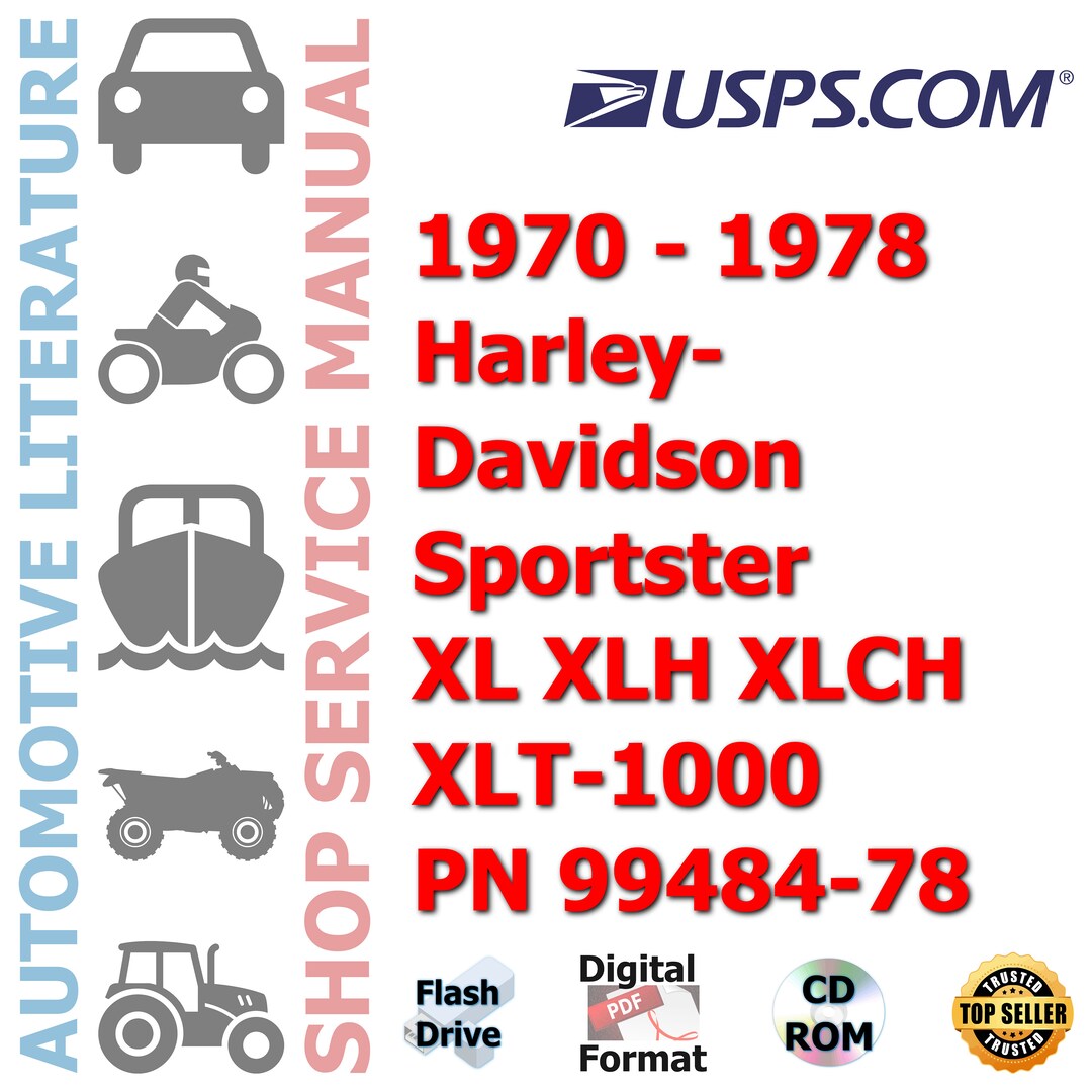 1970 to 1978 スポーツスター　XL系サービスマニュアル 1970 to 1978 スポーツスターXL系サービスマニュアル