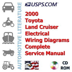 2000 Toyota Land Cruiser Electrical Wiring Diagrams Complete Service Manual
