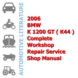 2006 BMW K 1200GT ( K44 ) RepRom Komplette Werkstatt Reparatur Service Werkstatt Handbuch