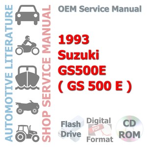 1993 Suzuki GS500E ( GS 500 E ) Complete Service Manual