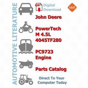 John Deere PowerTech サービスマニュアル（修理、工場向けマニュアル、DIY ガイド、メンテナンス）PDF の即時ダウンロード - 英語