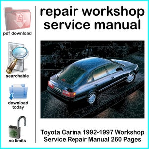 1992 1993 1994 1995 1996 1997 Toyota Carina Complete Workshop Repair Service Shop Manual