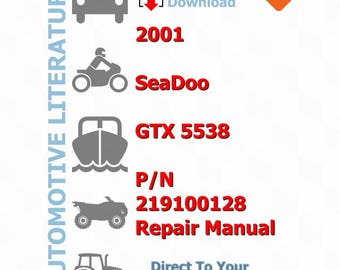 SeaDoo GTX5538 2001 Servicehandbok Reparation, Verkstadsfabrikshandbok, Gör-det-själv-guide Underhåll, Direktnedladdning PDF - Engelska