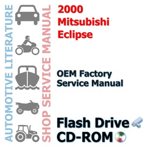 2000 Mitsubishi Eclipse Factory Complete Workshop Repair Service Shop Manual